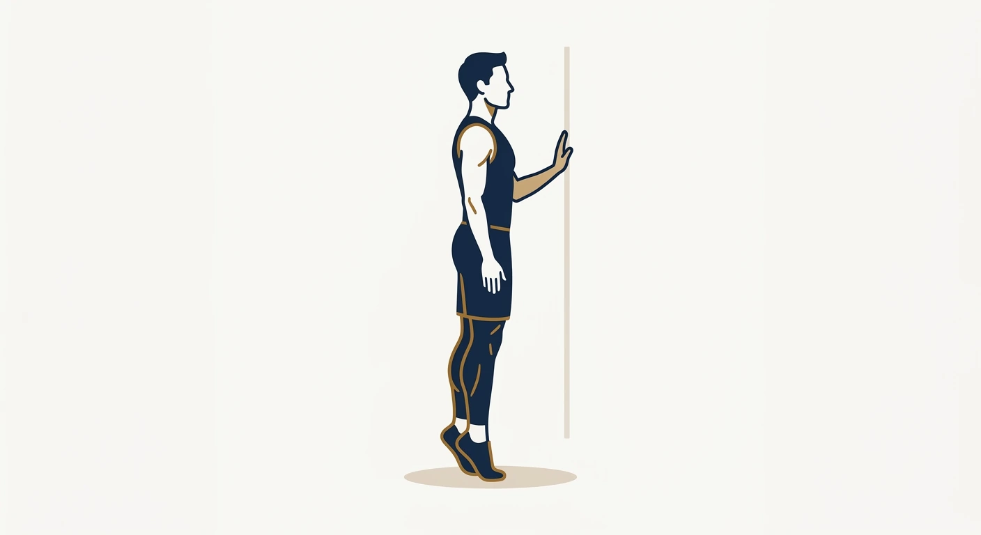 Form illustration: calf raise, side view