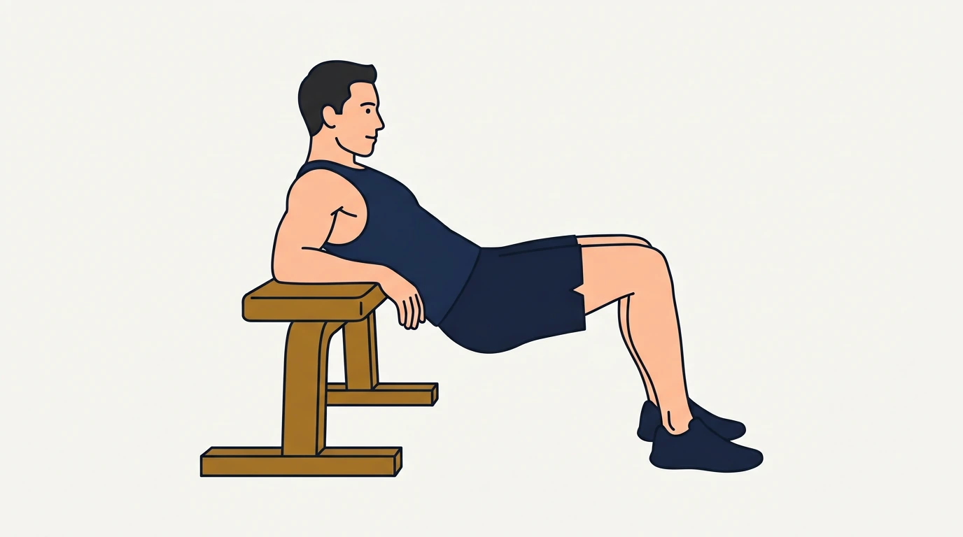 Form illustration: hip thrust, side view