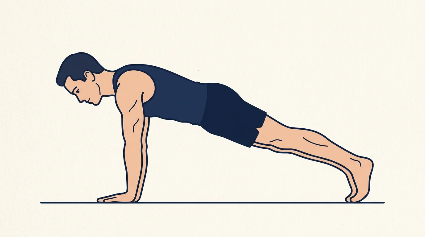 Form illustration: full burpee, side view