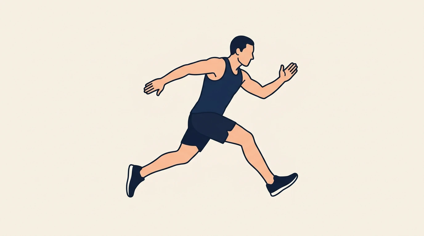 Form illustration: skater bound, side view