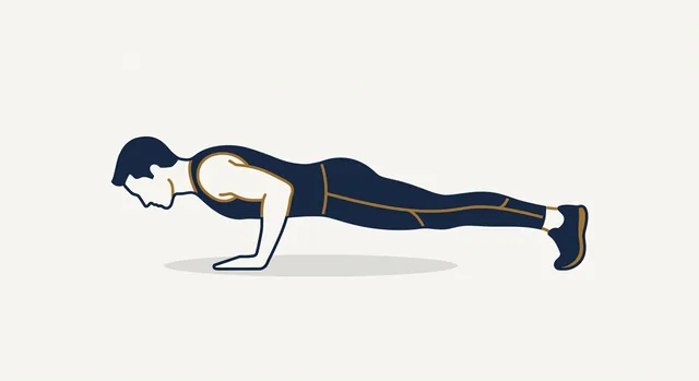 Form illustration: push-up, side view