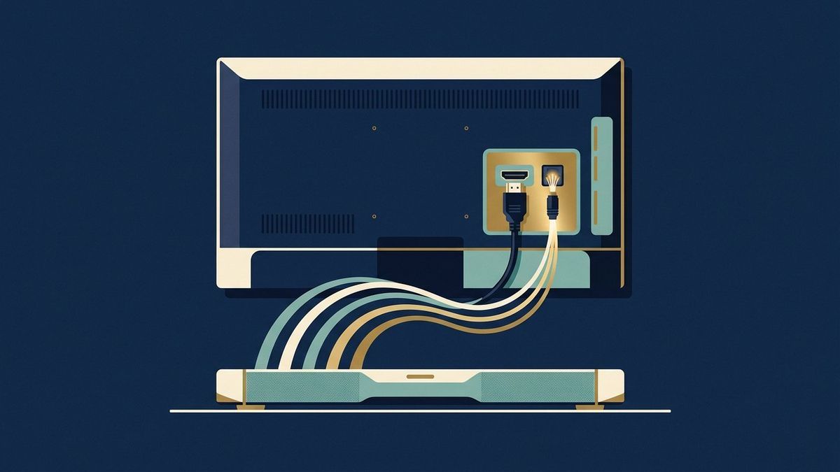 Illustration: HDMI-ARC, eARC or optical: the one cable that decides how the soundbar sounds