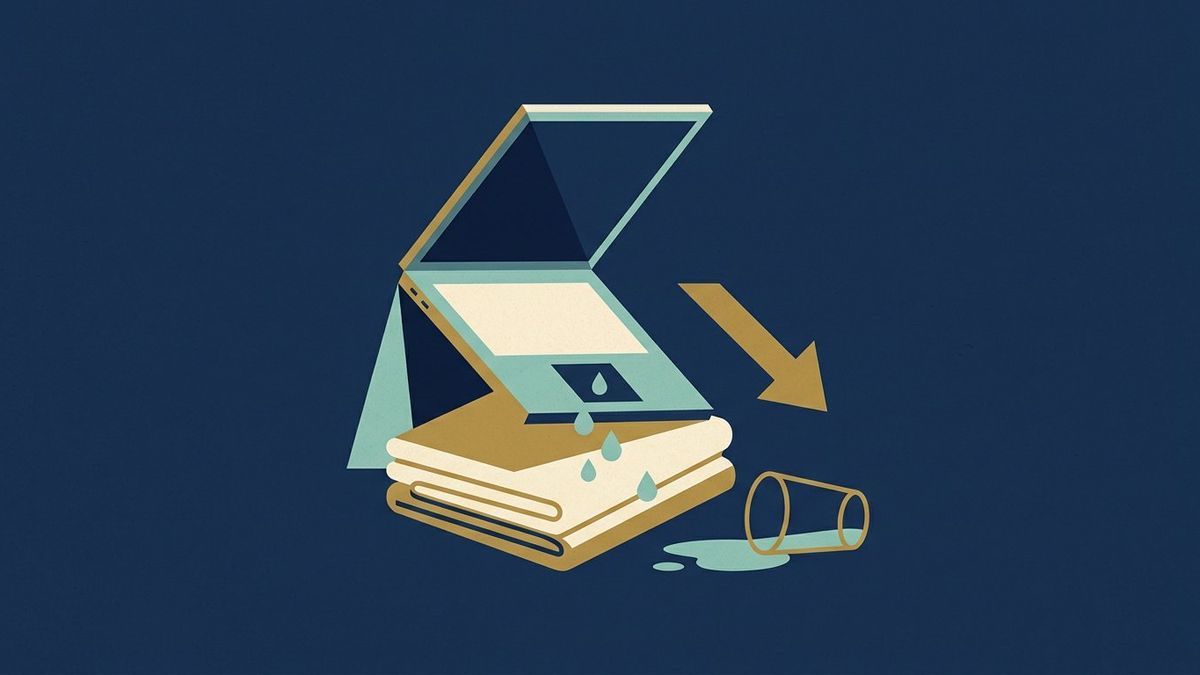 Illustration: Water went through the keyboard: the first five minutes decide the machine