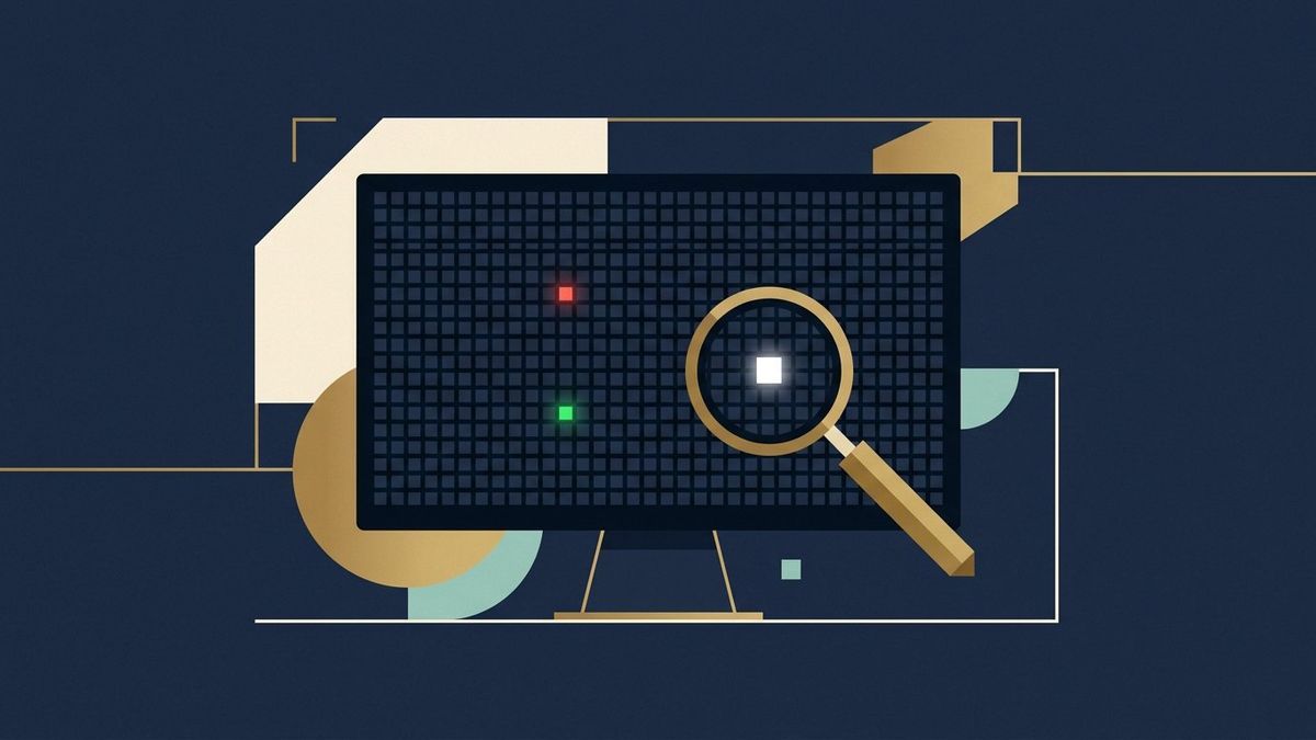 Illustration: Dead or stuck? The thirty-second pixel test, the two tricks, and the warranty threshold